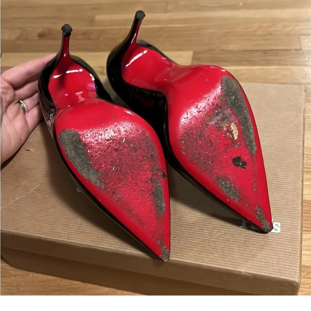 Christian Louboutin Black Stiletto Heels - Picture 3 of 7